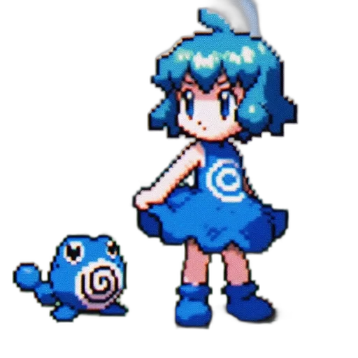 creature, staff, dress, weapon, pixel art, concept art, anime, 3d render transparent PNG cut-out