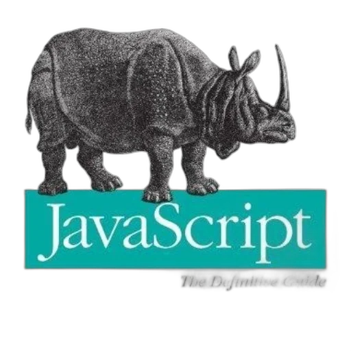 javascript, definitive, guide, book, cover, featuring, black, white transparent PNG cut-out
