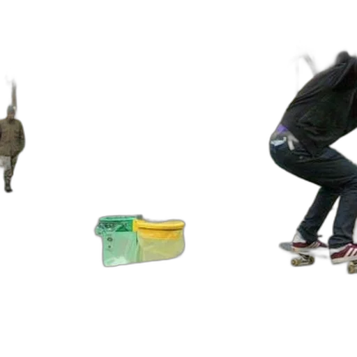 shoes, concept art, 3d render, person, skateboarding, near, green, yellow transparent PNG cut-out