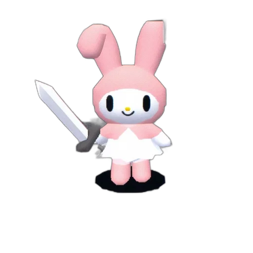 weapon, staff, animal, creature, 3d render, concept art, pixel art, cartoon transparent PNG cut-out