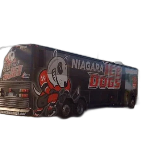 black, bus, niagara, ice, dogs, logo, parked, lot transparent PNG cut-out