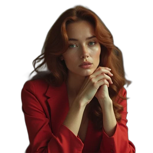 jewelry, face, jacket, dress transparent PNG cut-out