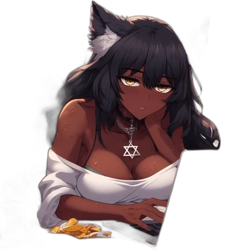 staff, mask, animal, creature, anime, fantasy art, pixel art, concept art transparent PNG cut-out