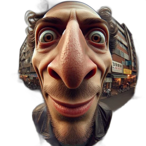 face, mask, animal, creature, photorealistic, 3d render, cartoon, concept art transparent PNG cut-out