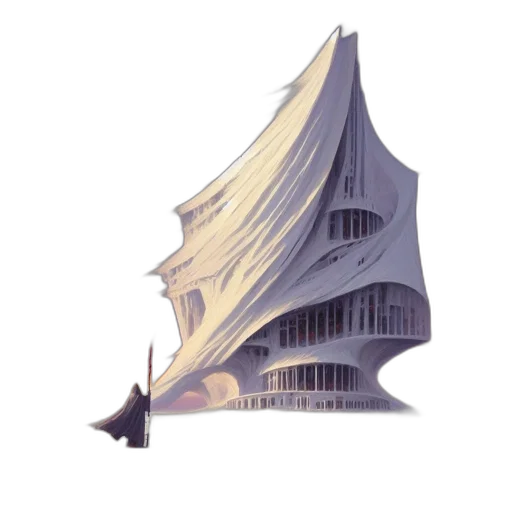 building, umbrella, dress, crown, concept art, 3d render, fantasy art, pixel art transparent PNG cut-out