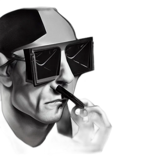 mask, robot, face, cyberpunk transparent PNG cut-out