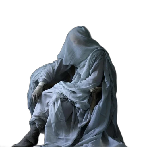 mask, jacket, dress, creature, concept art, 3d render, photorealistic, fantasy art transparent PNG cut-out