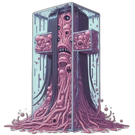 creature, furniture, robot, food, concept art, comic book art, pixel art, cyberpunk transparent PNG cut-out