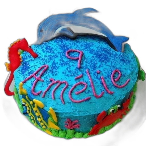 hat, crown, jacket, 3d render, blue, birthday, cake, name transparent PNG cut-out