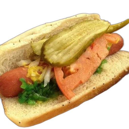 food, animal, weapon, hat, photorealistic, 3d render, chicago-style, hot transparent PNG cut-out