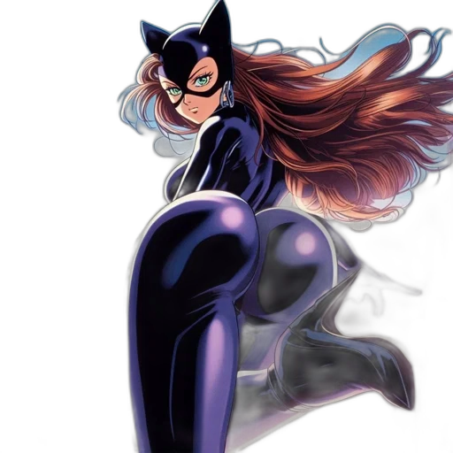 comic book art, concept art, cartoon, fantasy art, female, superhero, dressed, black transparent PNG cut-out