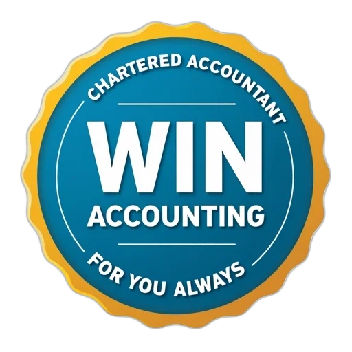 circular, blue, badge, yellow, border, text, win, accounting transparent PNG cut-out