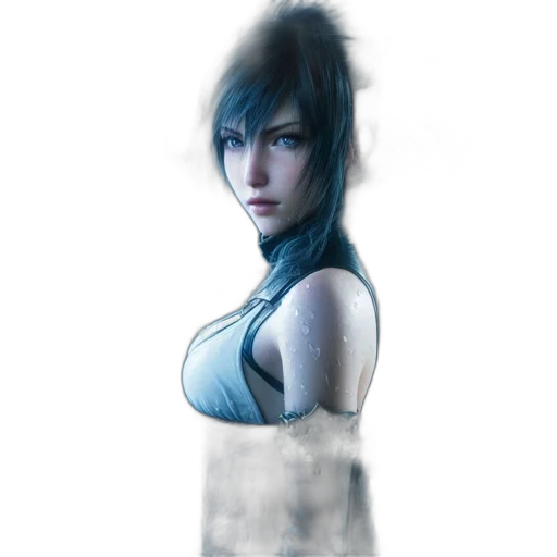 face, concept art, photorealistic, 3d render transparent PNG cut-out