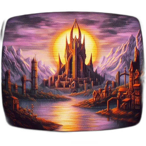 crown, hat, fantasy art, concept art, sunset, outer space, fire, night transparent PNG cut-out