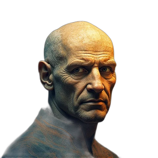 face, mask, creature, robot, photorealistic, 3d render, concept art, fantasy art transparent PNG cut-out