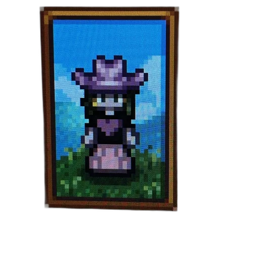 hat, robot, staff, crown, pixel art, concept art, anime, oil painting transparent PNG cut-out