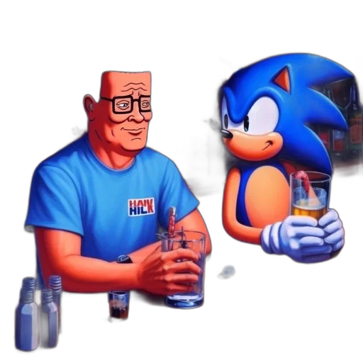 bottle, robot, furniture, food, pixel art, concept art, comic book art, cartoon transparent PNG cut-out