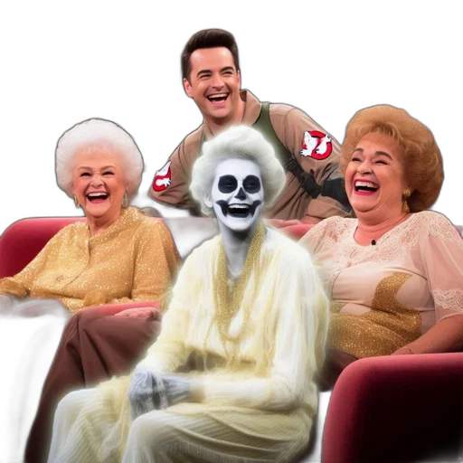 mask, odd, gathering, two, elders, gold, attire, laugh transparent PNG cut-out
