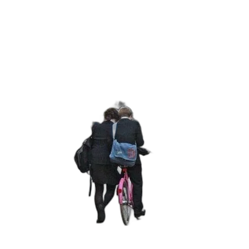 jacket, umbrella, staff, 3d render, vaporwave, concept art, man, woman transparent PNG cut-out