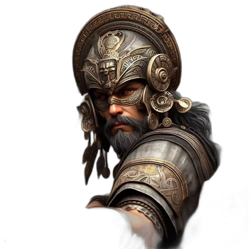 staff, face, sword, weapon, fantasy art, concept art, photorealistic, 3d render transparent PNG cut-out