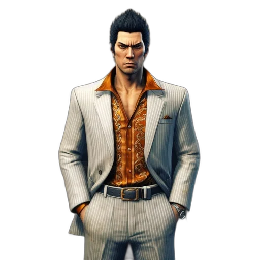 jacket, concept art, 3d render, photorealistic, earth tones, golden, confident, man transparent PNG cut-out