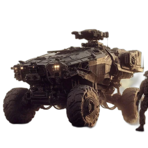 car, robot, weapon, animal, concept art, 3d render, photorealistic, cyberpunk transparent PNG cut-out