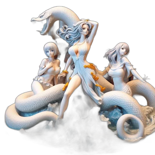dragon, jewelry, concept art, 3d render, fantasy art, vaporwave, underwater, fire transparent PNG cut-out