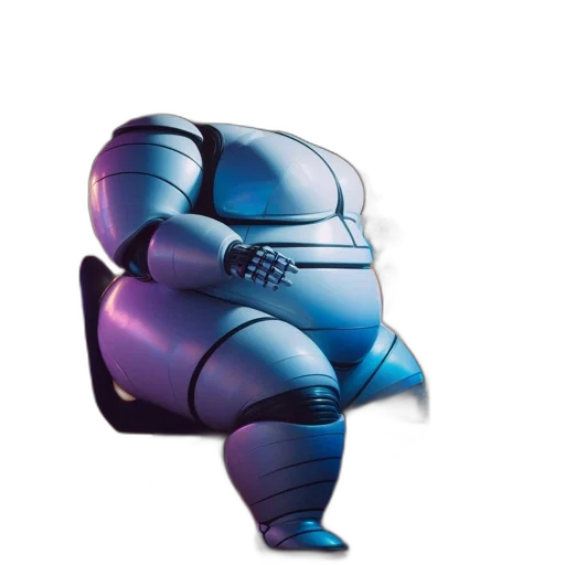 robot, furniture, shoes, jacket, 3d render, concept art, vaporwave, cyberpunk transparent PNG cut-out