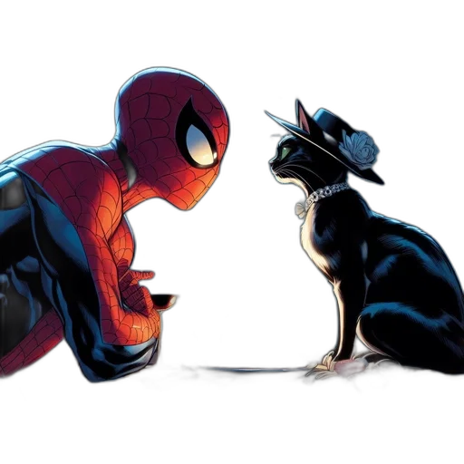 animal, comic book art, concept art, pixel art, spider-man, shares, candlelit, meal transparent PNG cut-out
