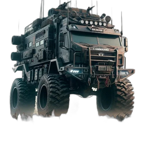 weapon, robot, car, animal, concept art, 3d render, fantasy art, photorealistic transparent PNG cut-out