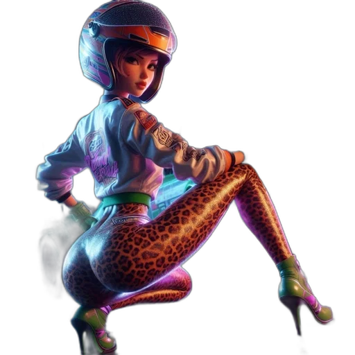 robot, staff, concept art, cyberpunk, pixel art, fantasy art, outer space, neon lights transparent PNG cut-out