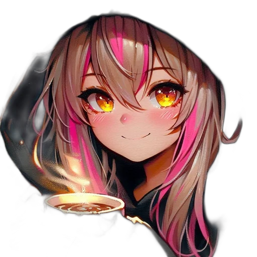 staff, face, crown, dragon, anime, fantasy art, pixel art, watercolor transparent PNG cut-out