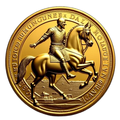 jewelry, crown, golden, gold, coin, detailed, design, featuring transparent PNG cut-out