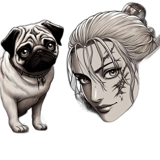 mask, face, creature, animal, concept art, cartoon, photorealistic, anime transparent PNG cut-out