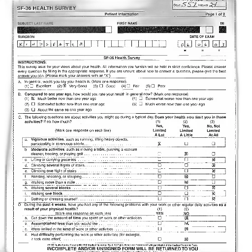sf-36, health, survey, form, instructions, questions, about, daily transparent PNG cut-out