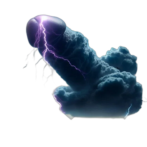 hair, umbrella, creature, dragon, concept art, 3d render, photorealistic, fog transparent PNG cut-out