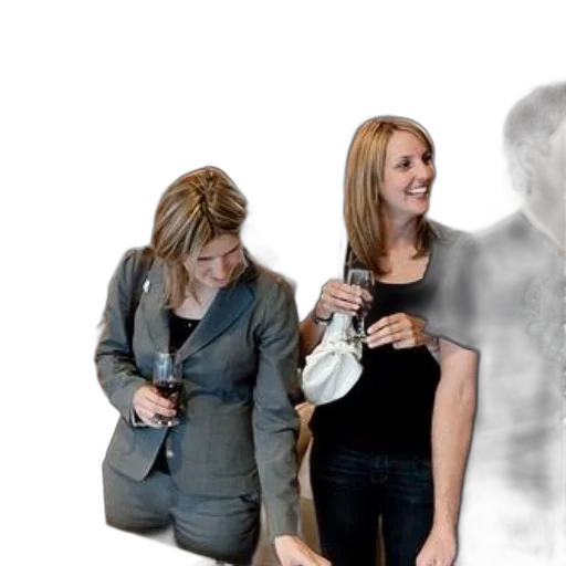 jacket, staff, group, people, including, two, women, business transparent PNG cut-out
