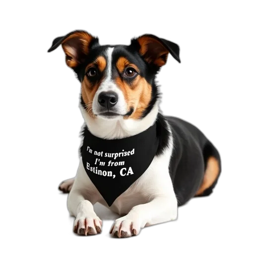 animal, staff, tricolor, dog, black, white, face, brown transparent PNG cut-out