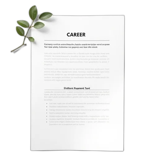 staff, white, paper, containing, two, different, career, objectives transparent PNG cut-out