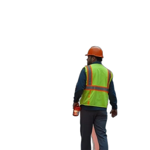 staff, jacket, robot, hat transparent PNG cut-out