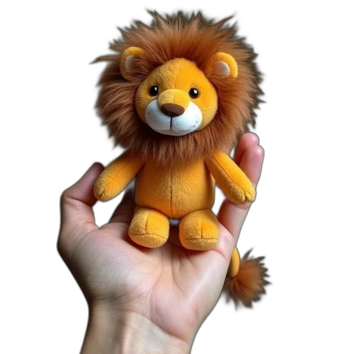 animal, staff, creature, 3d render, photorealistic, hand, holding, lion transparent PNG cut-out