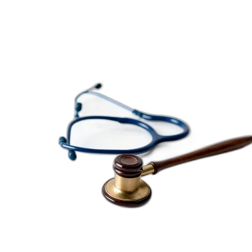 staff, jewelry, weapon, stethoscope, placed, wooden, gavel, metallic transparent PNG cut-out