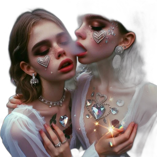 jewelry, face, mask, crown, fantasy art, photorealistic, concept art, oil painting transparent PNG cut-out
