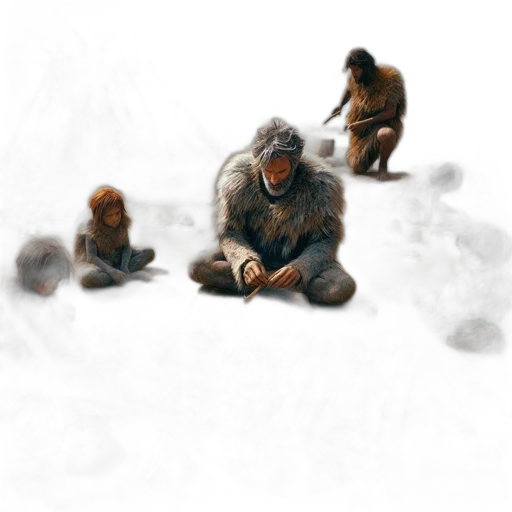 animal, creature, concept art, photorealistic, 3d render, fantasy art, snow, fog transparent PNG cut-out