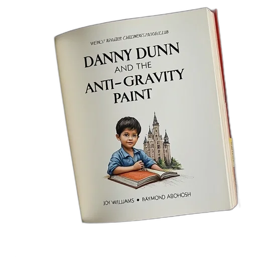 open, book, now, displays, title, page, danny, dunn transparent PNG cut-out