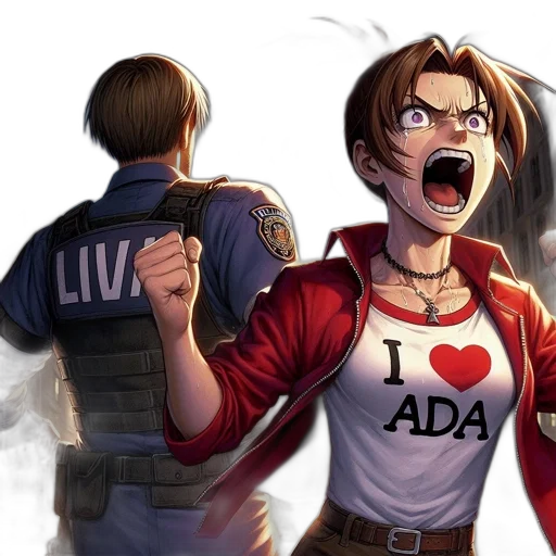 jacket, weapon, concept art, comic book art, anime, cartoon, fire, woman transparent PNG cut-out