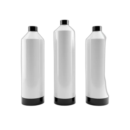 bottle, 3d render, concept art, photorealistic, monochrome, three, white, cylindrical transparent PNG cut-out
