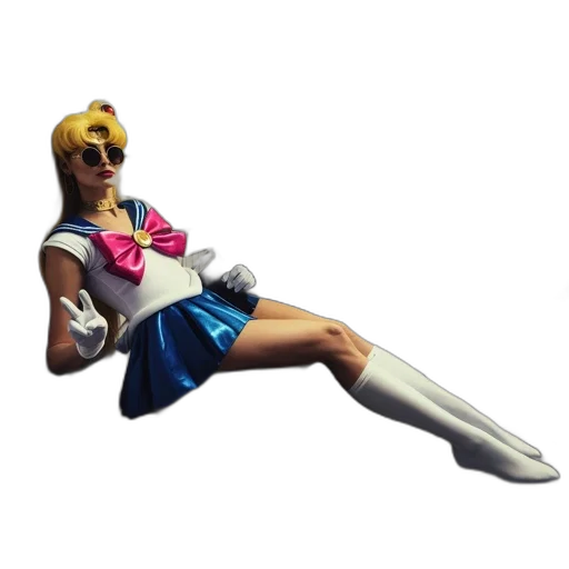 weapon, staff, shoes, dress, 3d render, concept art, vaporwave, pixel art transparent PNG cut-out