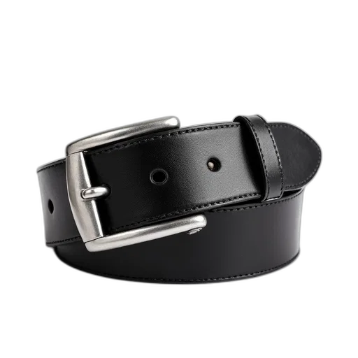 jewelry, staff, 3d render, black, leather, belt, silver, buckle transparent PNG cut-out