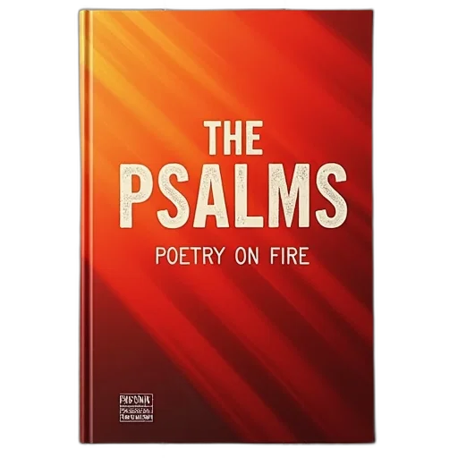 fire, cover, book, titled, psalms, poetry, red, orange transparent PNG cut-out